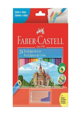 Estojo Lápis de Cor C/24 Cores 120124+2vv Faber